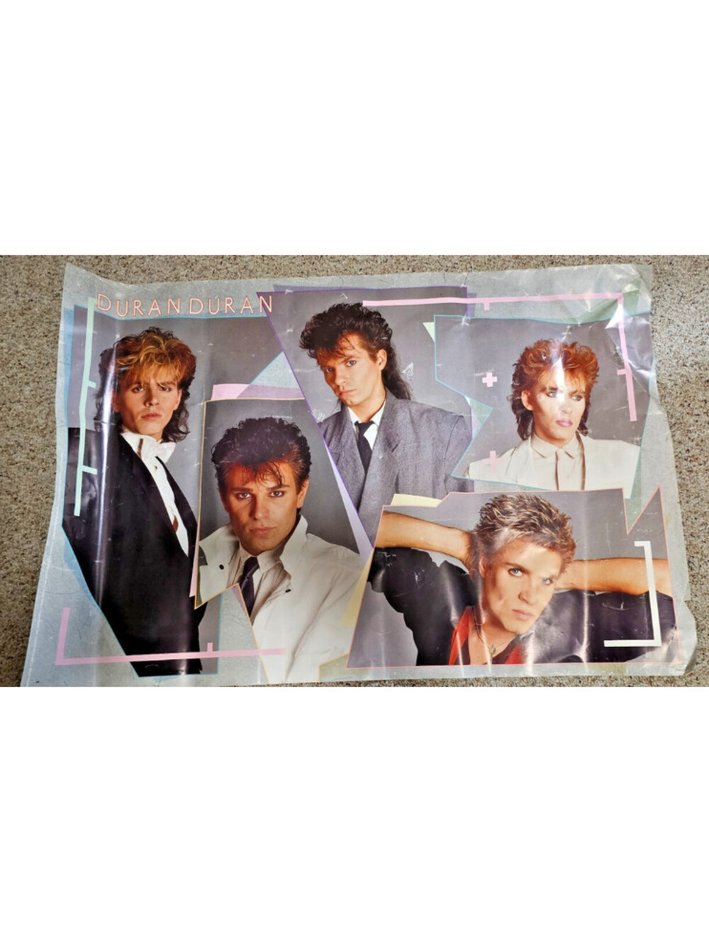 Vintage Duran Duran 1984 Band Poster Photo Francesco Scavullo Verkerke 24" x 36"
